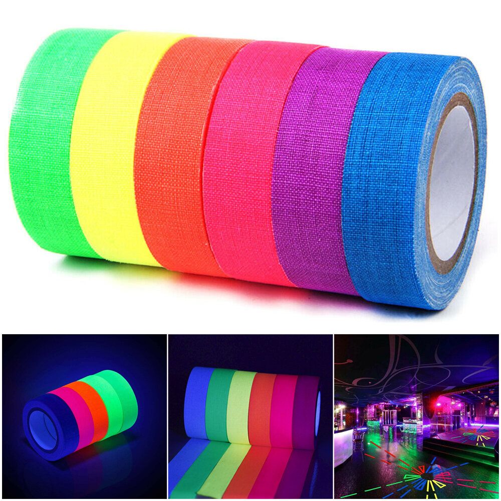 6X Glow In The Dark Luminous Fluorescent Tape Night Self-adhesive Sticker