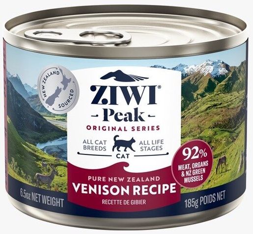 Ziwipeak Wet Cat Food Venison Recipe 185g 6.5oz 594542