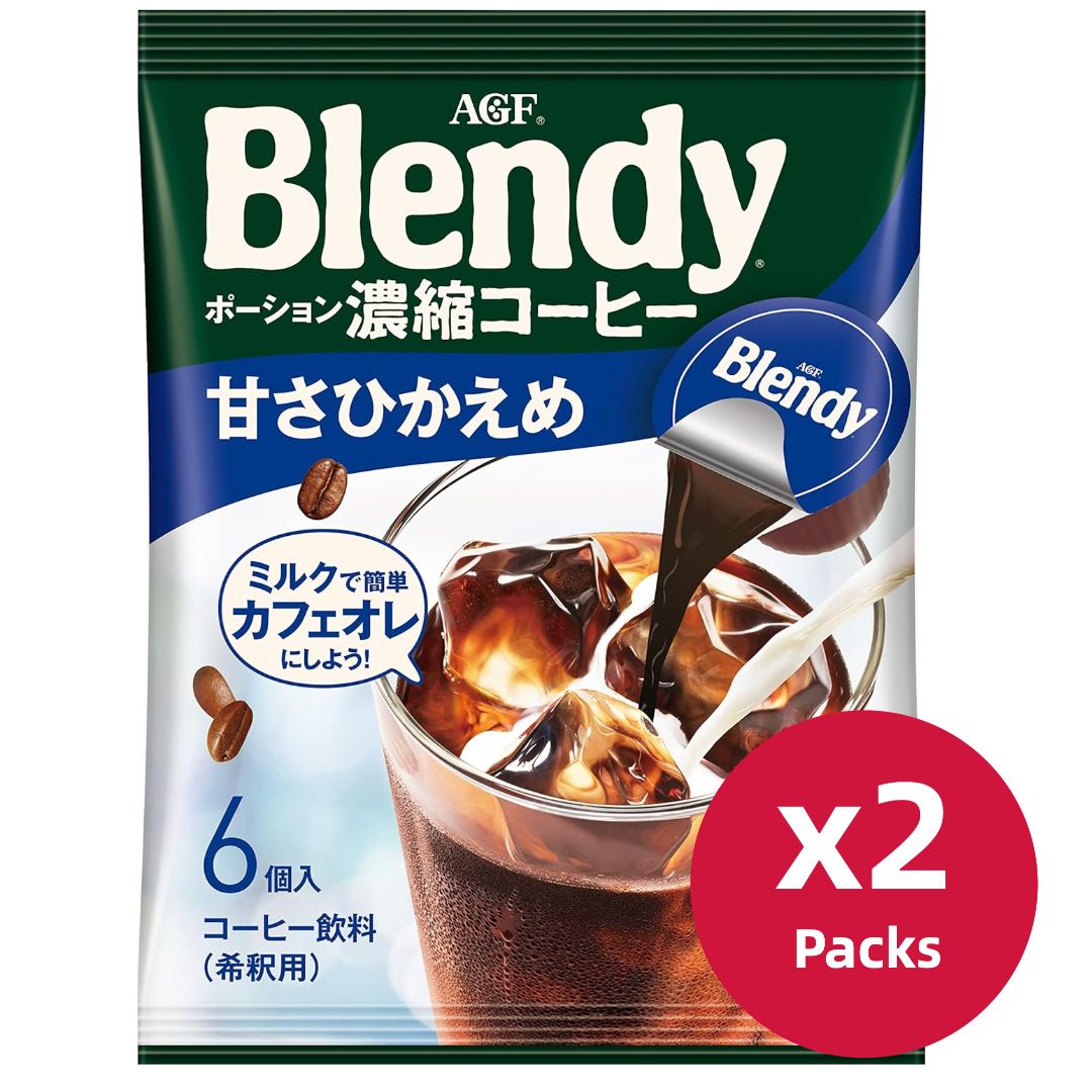 AGF Blendy 即沖濃縮烘焙咖啡 (低糖) (6個 x 2) 到期日：30/5/2025