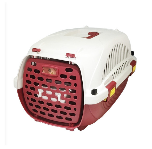 航空箱寵物籠【407紅白大號+隔尿板】 #M246019014