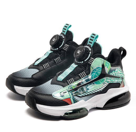 運動鞋(GS8020黑綠)(尺碼31-40碼)(下單後聯絡客服確認發貨尺碼)