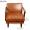 Nordic loft leather art modern minimalist armrest sofa - HS08018_BK_D