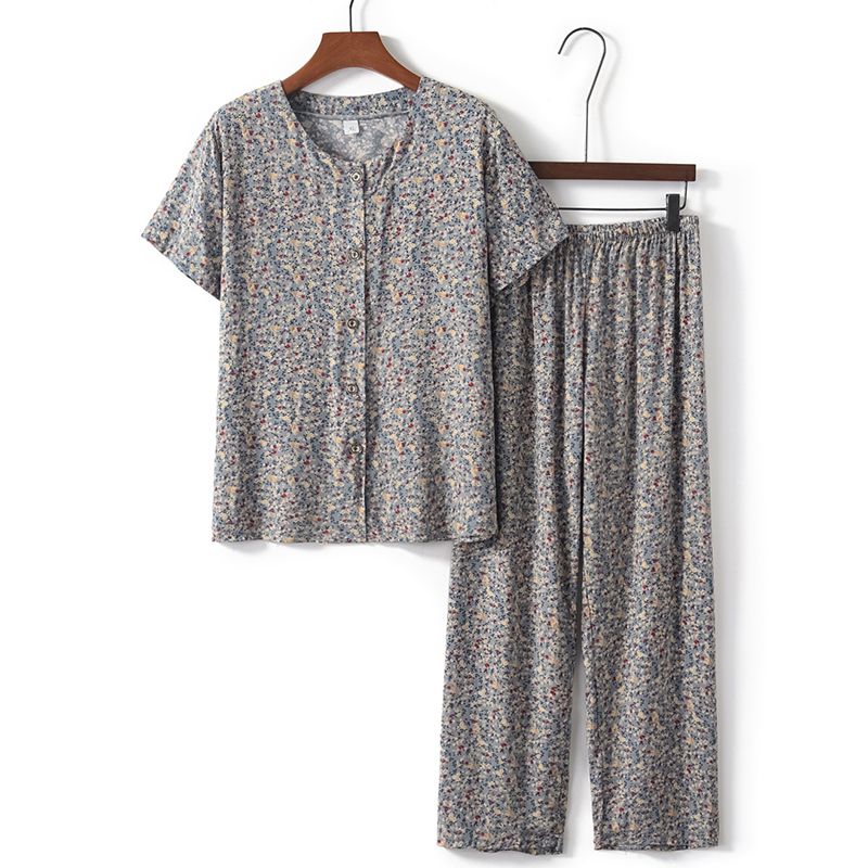 老年人短袖套裝( XL-4XL碼 9號色）【下單後請聯絡客服確認發貨尺碼】F001099046