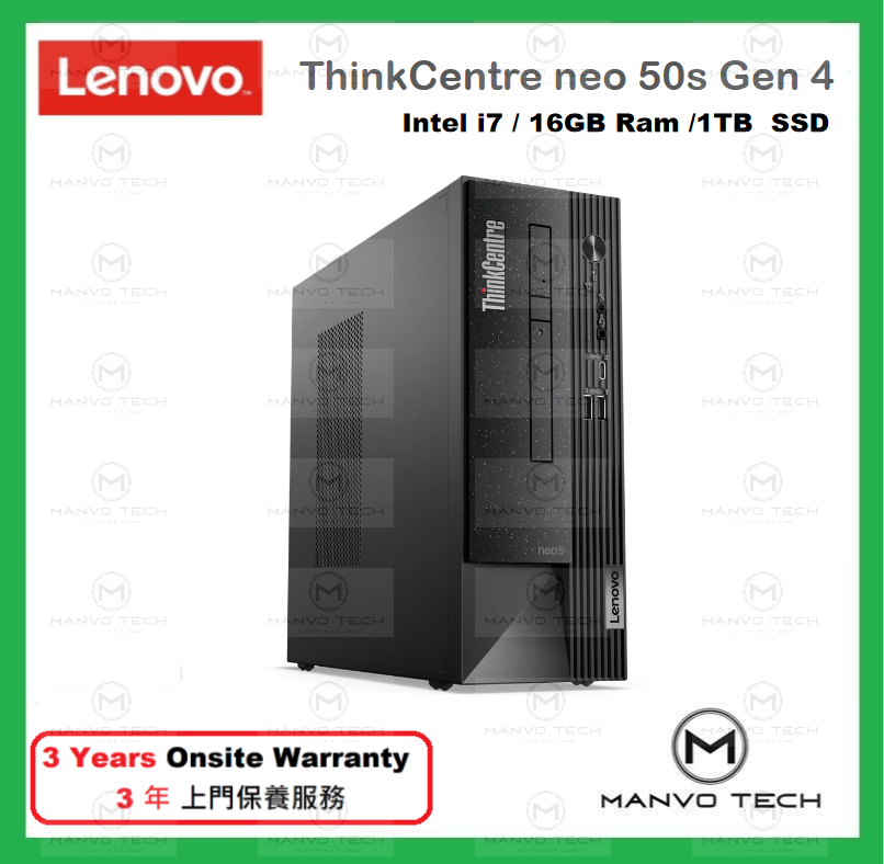 ThinkCentre Neo 50s Gen 4 桌上電腦 Intel 13th Gen i7 16GB 1TB SSD