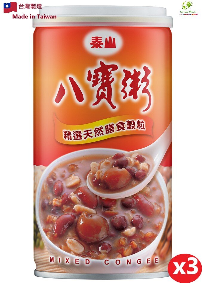 台灣 泰山 經典八寶粥 375g x3 罐