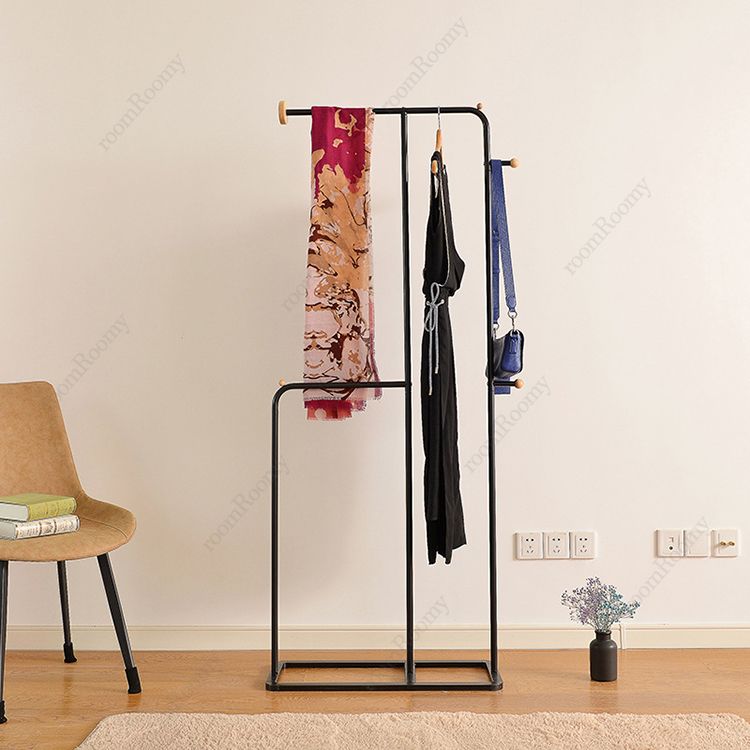 Floor mounted coat hanger -9300 (black)