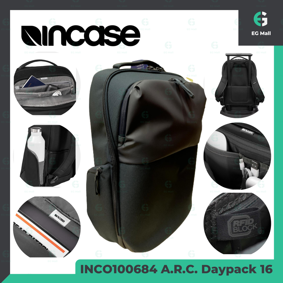 incase | INCO100684 NAVY A.R.C. Daypack 16 inch Eco Computer