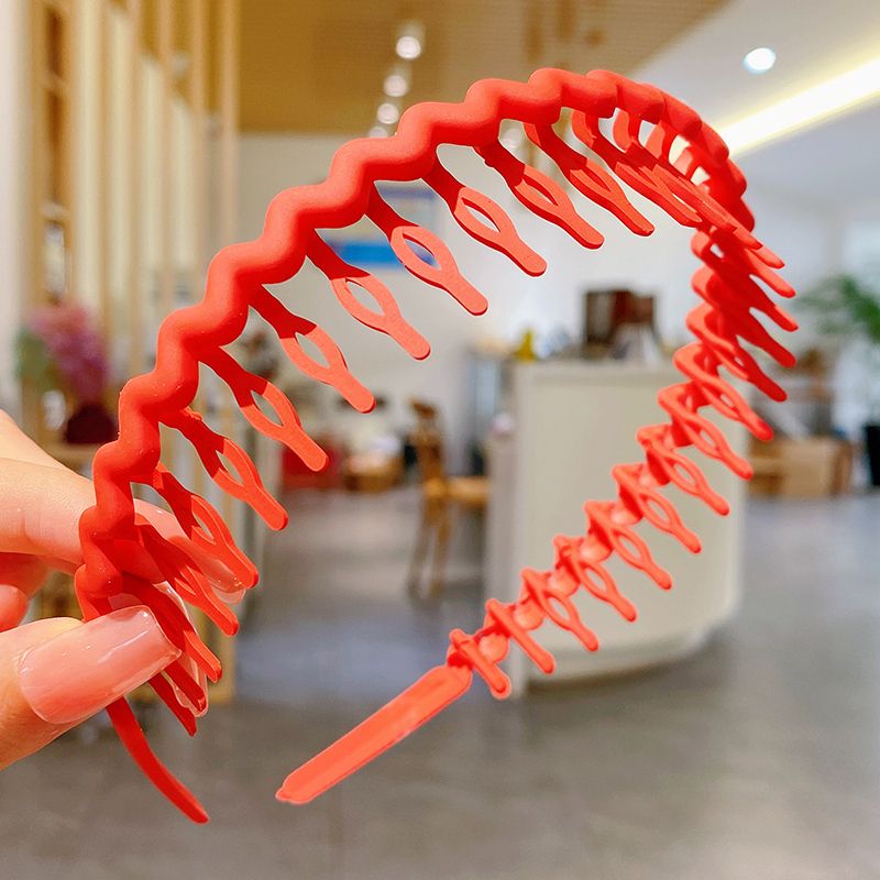 兒童碎發髮箍帶齒防滑頭箍髮飾(7#橘色)