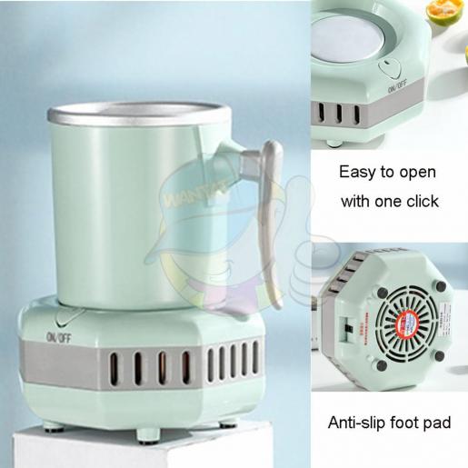 Mini Quick Electric Ice Maker Machine Kettle Drink Chiller for Milk Coffee