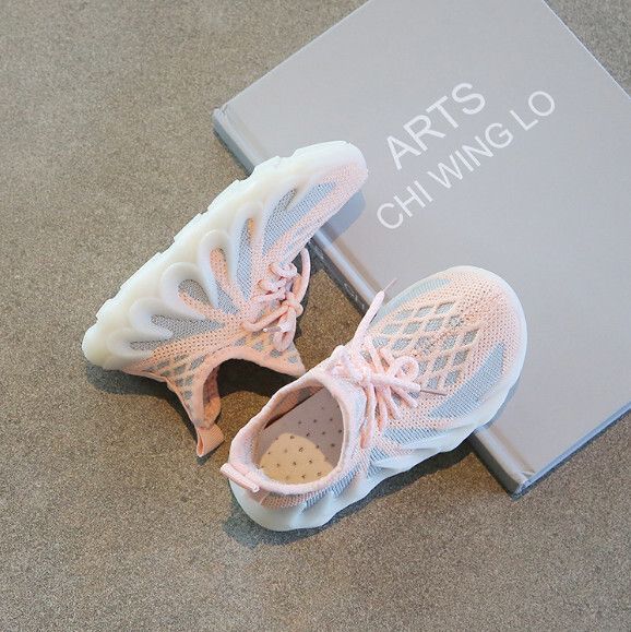 兒童休閒鞋【21-38碼】【粉紅色】(下單後聯絡客服確認發貨尺碼) #F246010231