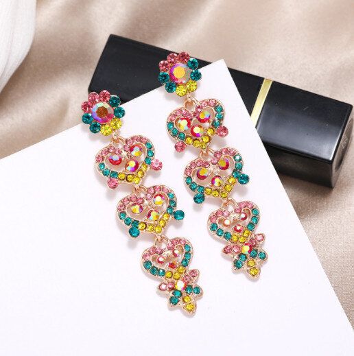 s925銀針個性水晶耳釘(下單後請聯絡客服確認發貨款式)