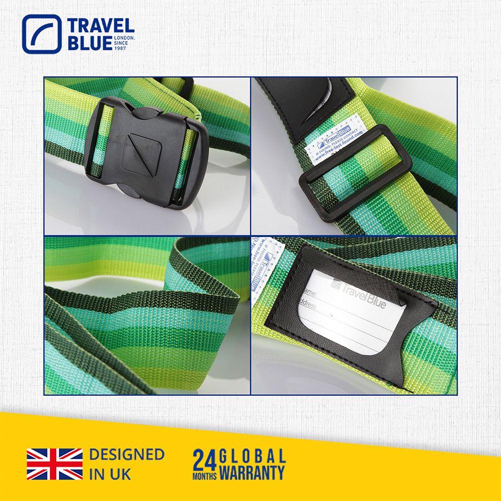 Travel Blue Luggage Strap 2吋 行李束帶 藍色 TB040 行李綁帶 行李帶 顏色 沁涼藍