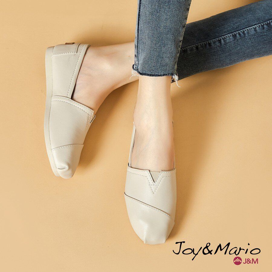 女裝休閒平底鞋 #輕便 #舒適 #透氣 #真皮 #casual #flat #shoe #women #slipon #j&m