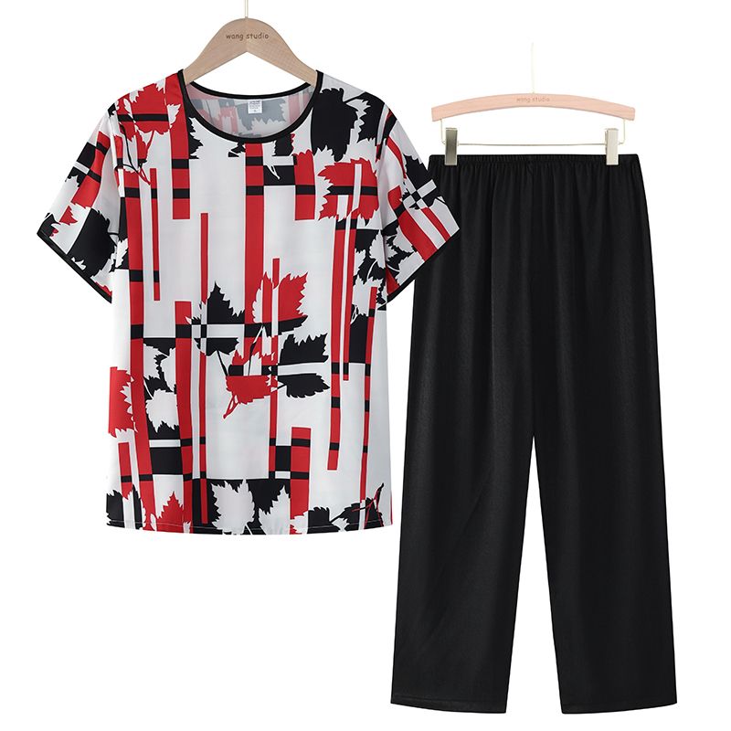 老年人短袖套裝( XL-4XL碼 6號色）【下單後請聯絡客服確認發貨尺碼】F001099296