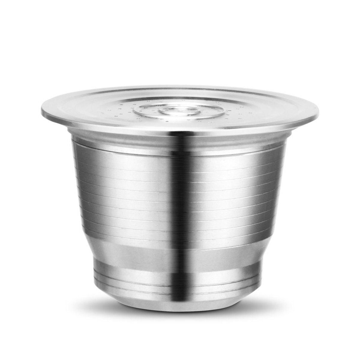 可重複使用的咖啡替代膠囊套裝 不銹鋼 可填充濃縮咖啡 Nespresso ®咖啡過濾器膠囊殼 帶塑膠勺 環保先鋒#G889001108