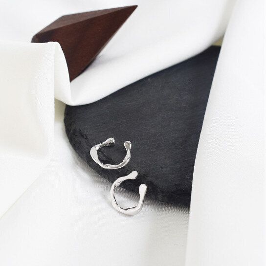 簡約風氣質耳環/耳釘/耳飾(金色 耳夾 925銀)