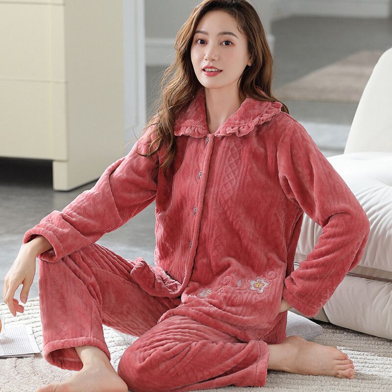 加厚睡衣套裝【M-XXXL碼 XP4939】【下單后聯絡客服確認發貨尺碼 】