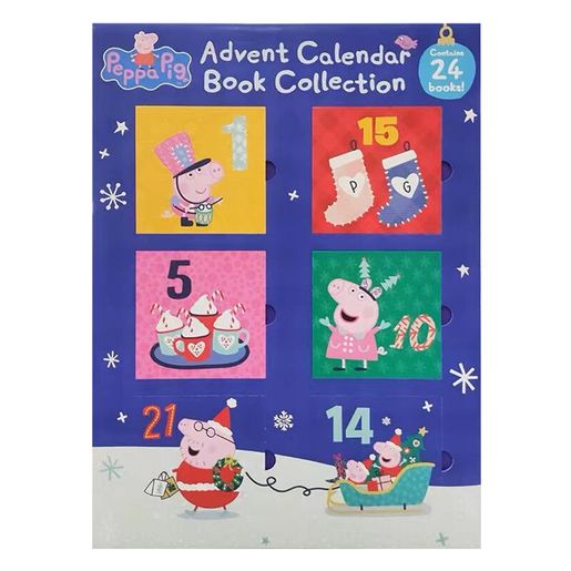 Opening Peppa Pig Advent Book Collection Calendar 2021 - 24 books