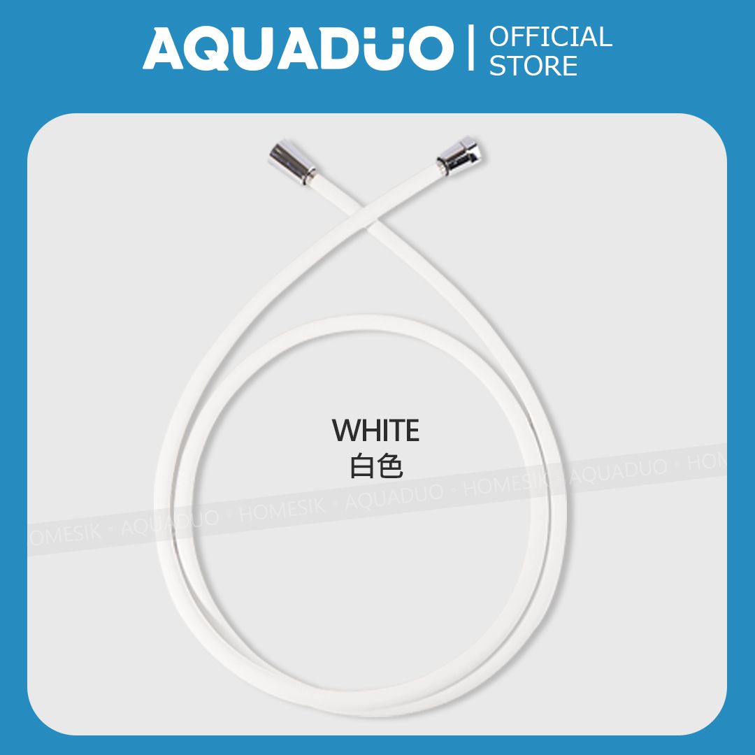 防霉抗菌防纏結花灑水喉 水管 (1.5米)-白色 PVC-WH