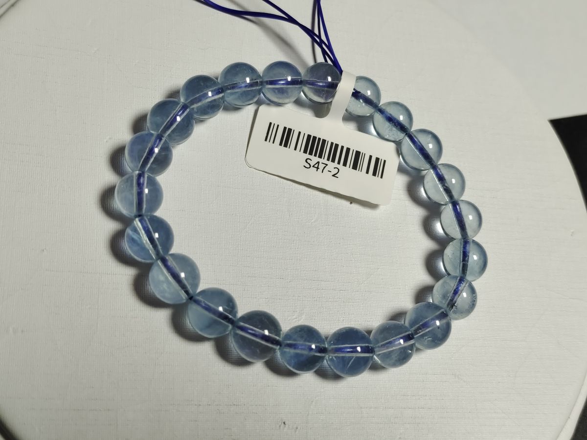 Aquamarine bracelet 8MM @BAL#LTSP
