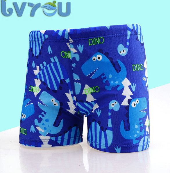 兒童平角游泳褲【M-XXL】【箭頭恐龍】(下單後聯絡客服確認發貨尺碼) #H246026030
