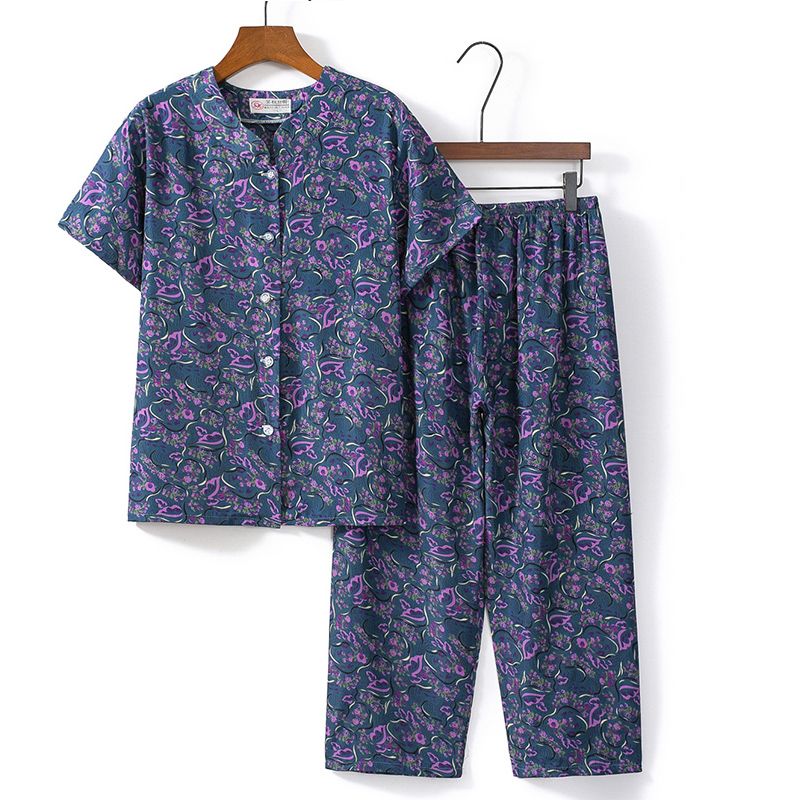 老年人短袖套裝( L-3XL碼 33號色）【下單後請聯絡客服確認發貨尺碼】F001099033