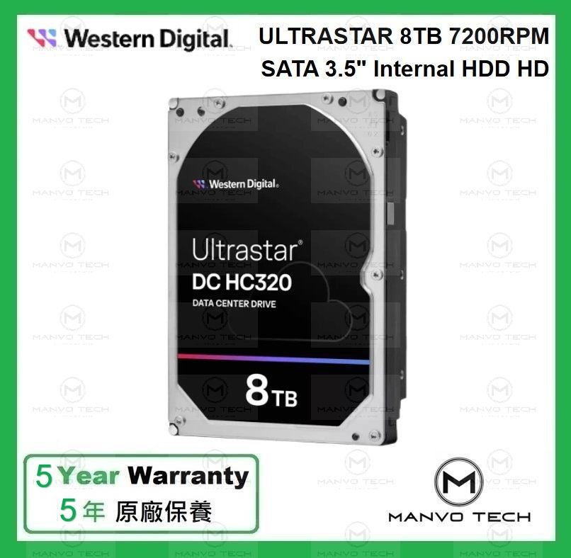 Western Digital 8TB Ultrastar HDD- 7200rpm for NAS at ₹ 17500/piece in
