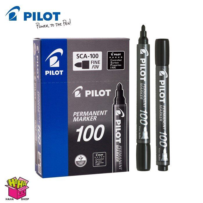 SCA-100 黑色  (圓咀)  箱頭筆  一盒 12支