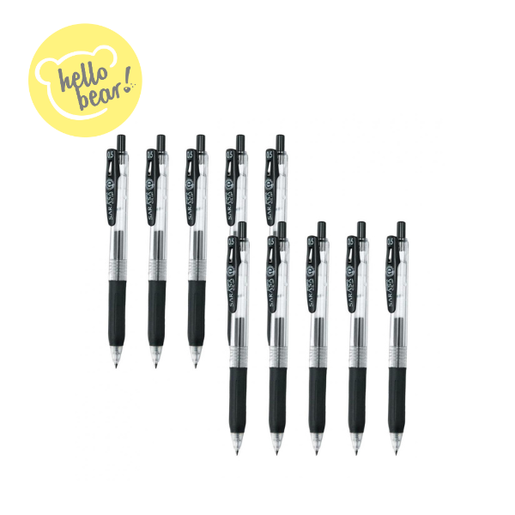 Zebra 斑馬牌, Sarasa Clip 0.5mm Jelly Pen(Black) x 10 （Parallel Import）