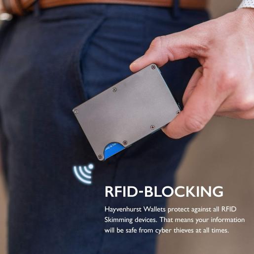 RFID Blocking Money Clip Men Aluminum Minimalist Credit Card Holder DC The  Flash