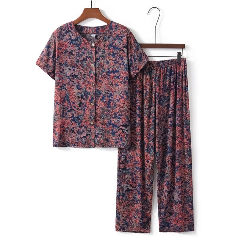 老年人短袖套裝( XL-4XL碼 12號色）【下單後請聯絡客服確認發貨尺碼】F001099059