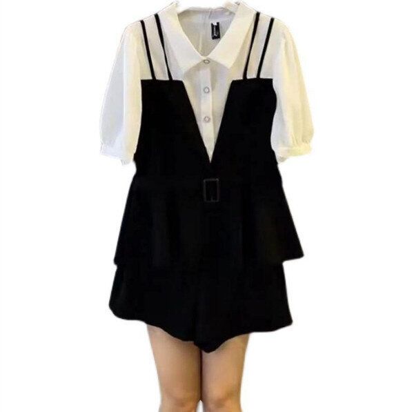 時尚套裝(上衣+短褲 M-4XL 下單後聯絡客服確認發貨尺碼)