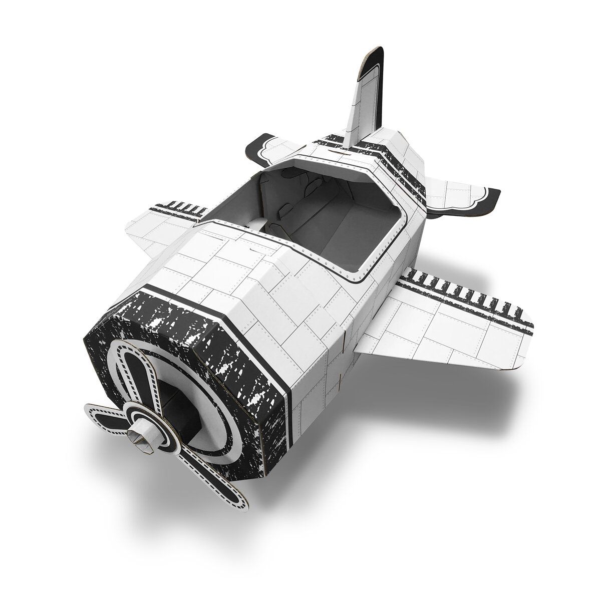 14822B Airplane Flyme -  DIY Cardboard Pretend Airplane (Printed)