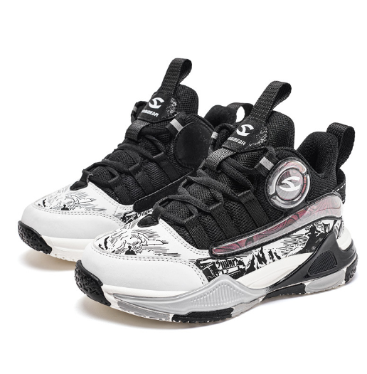 籃球運動鞋(GS8000G黑白)(尺碼31-40碼)(下單後聯絡客服確認發貨尺碼)