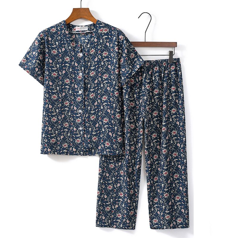 老年人短袖套裝( L-3XL碼 35號色）【下單後請聯絡客服確認發貨尺碼】F001099035