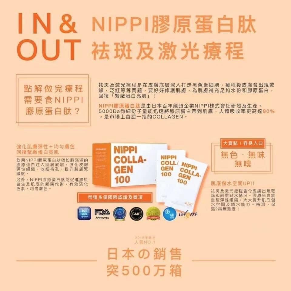 Nippi | Nippi Collagen 100 美顏膠原蛋白肽 30包x3g [平行進口](食用日期: 05-2026 ...