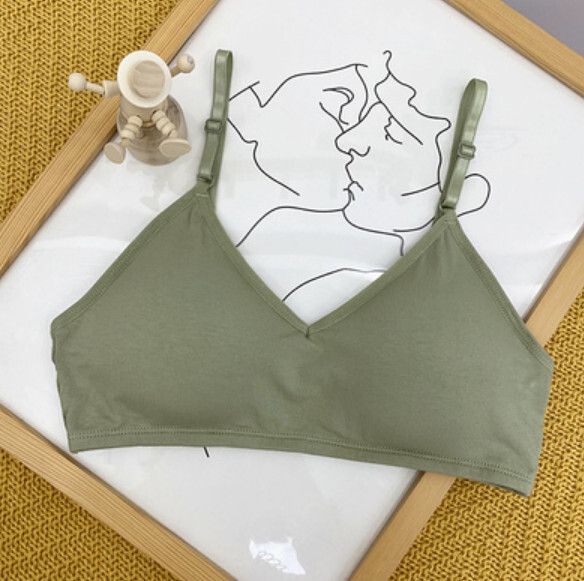 無鋼圈胸聚胸圍內衣（綠色）【均碼】#F148048864