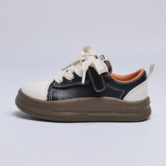 中小童休閒板鞋（黑色 24碼-37碼）（下單後請聯酪客服確認發貨尺碼）#K018001406