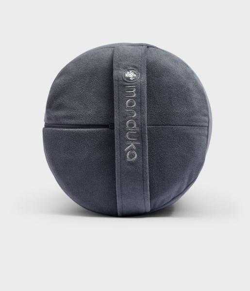 Round Yoga Bolster Manduka Enlight made from micro-fiber