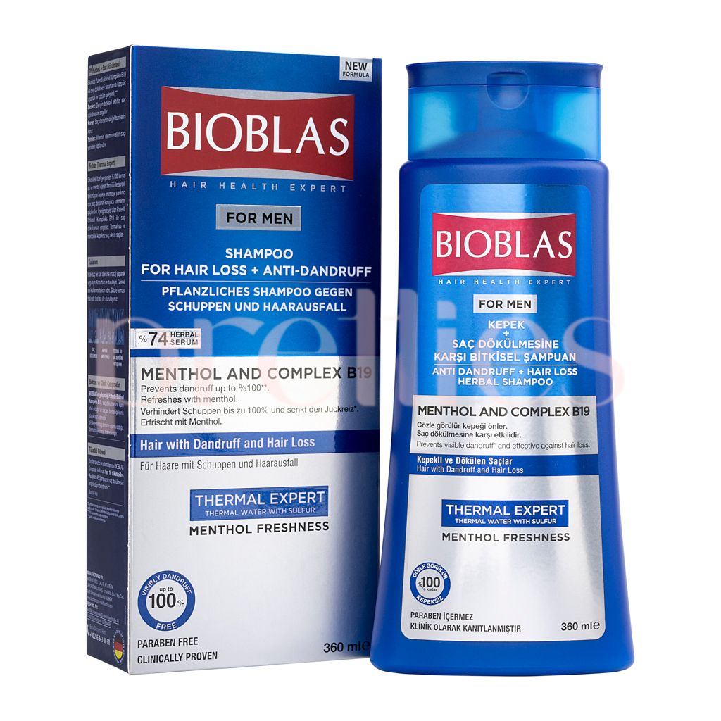 男士薄荷防脫髮去屑洗頭水 360ml (平行進口貨品)