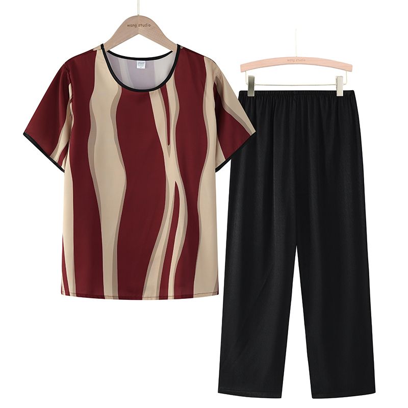 老年人短袖套裝( XL-4XL碼 10號色）【下單後請聯絡客服確認發貨尺碼】F001099300