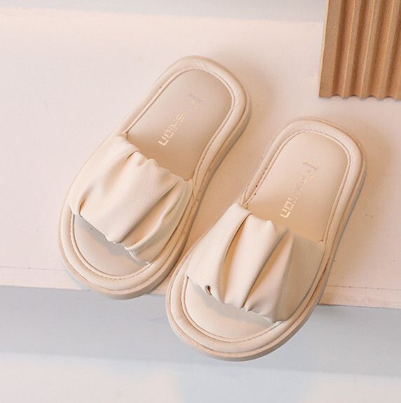 兒童凉鞋【26-36碼】【米白色】(下單後聯絡客服確認發貨尺碼) #F246010090