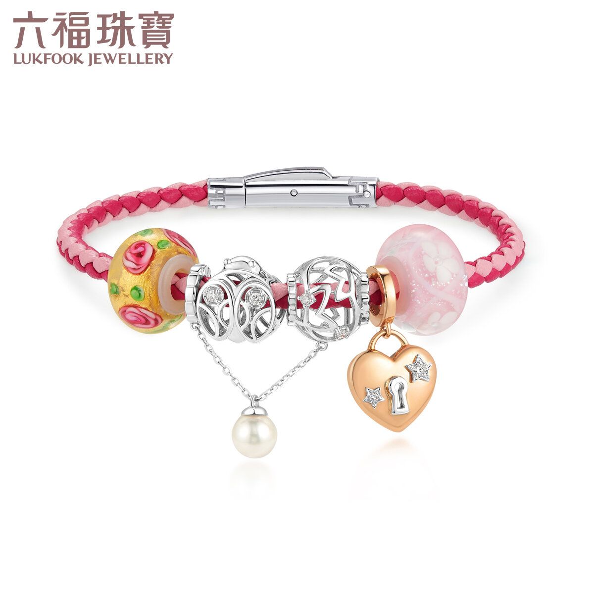 六福珠寶 | Dear Q 18K Gold Diamond Pendant Set | HKTVmall 香港最大網購平台
