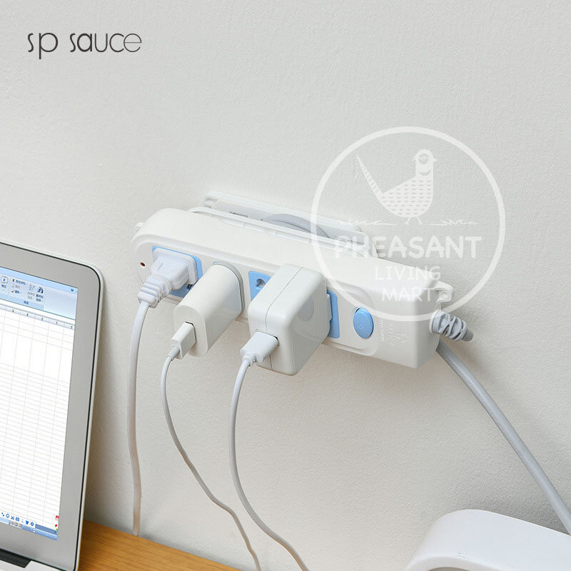 Japan SP SAUCE Self Adhesive Power Strip Wall Mount