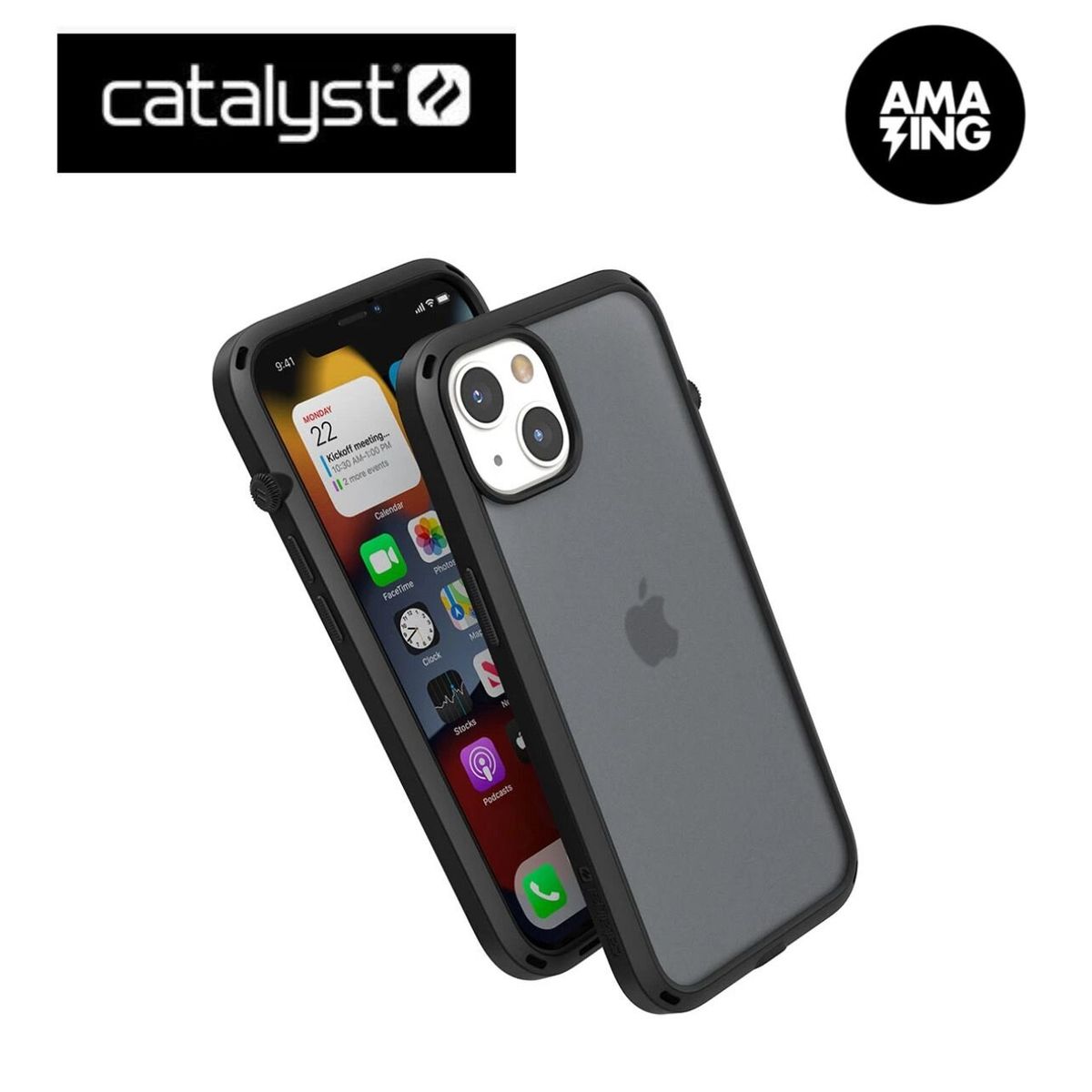 Catalyst Custodia Influence Per IPhone 14 Pro Max – Protezione 3 Metri, Antimpronta, Audio Potenziato E Cordino Incluso (Frosted)