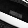 Twill & Leather Backpack - Blackl #INBP100622-BLK