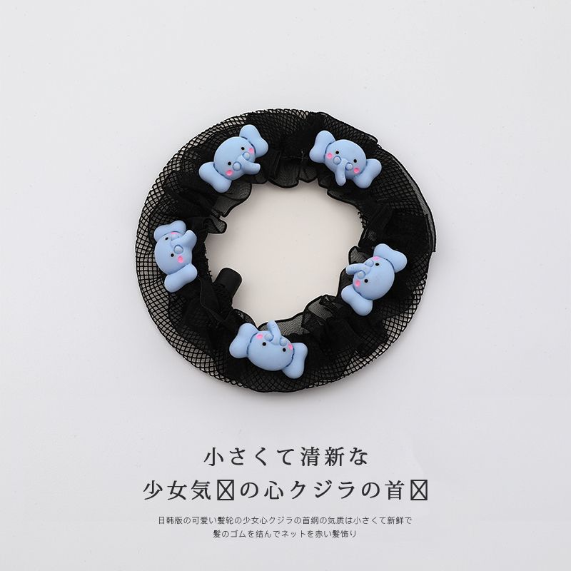 兒童舞蹈髮網盤髮頭繩 頭飾/髮飾(SKU-03-3_小象)