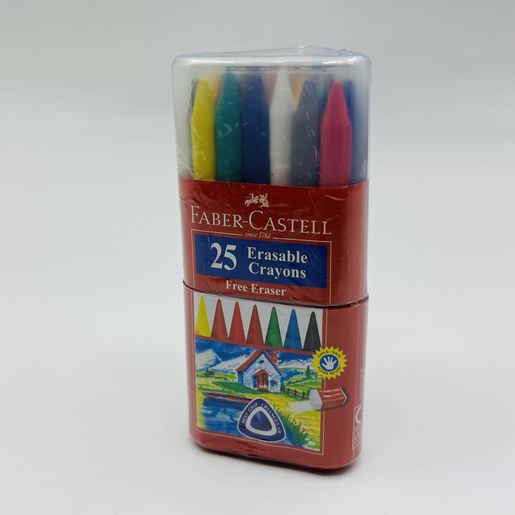 Faber-Castell 14 Erasable Plastic Crayons