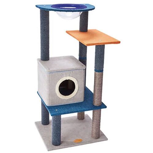 Cat Tower Nekomado Float Terrace Cat Pole House(W/Clear Bowl) (A27094)
