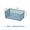 Multifunction Plastic Storage Baskets - L (Blue) - 29x16.5x11.5cm